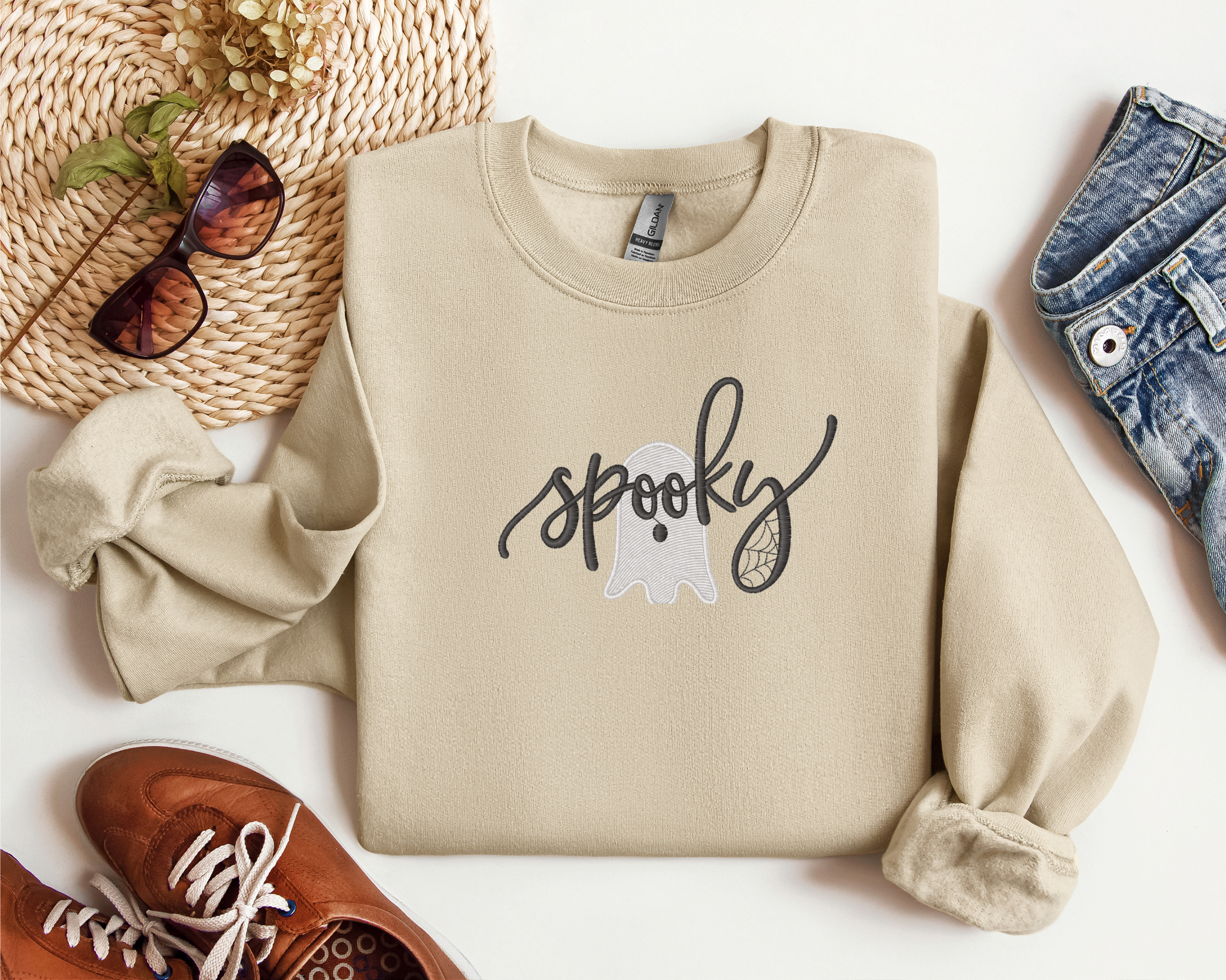 Ghoulish Glamour: Unveil Your Spooky Side with Our Sweatshirt