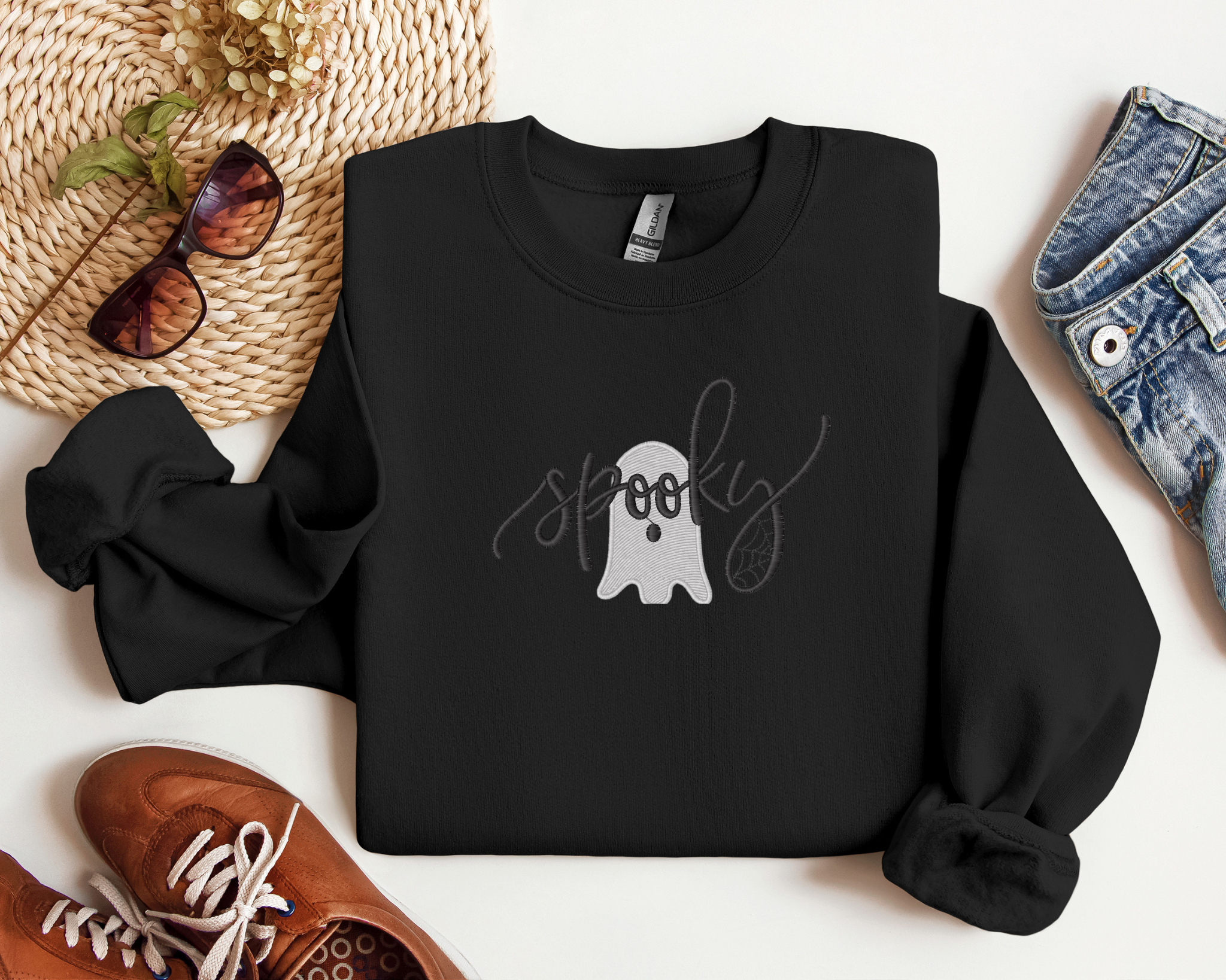 Ghoulish Glamour: Unveil Your Spooky Side with Our Sweatshirt