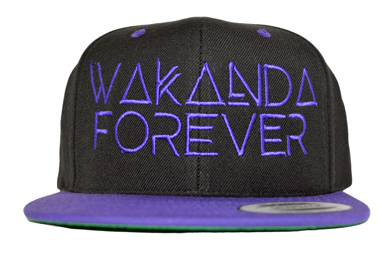 Wakanda Forever Embroidered Snapback
