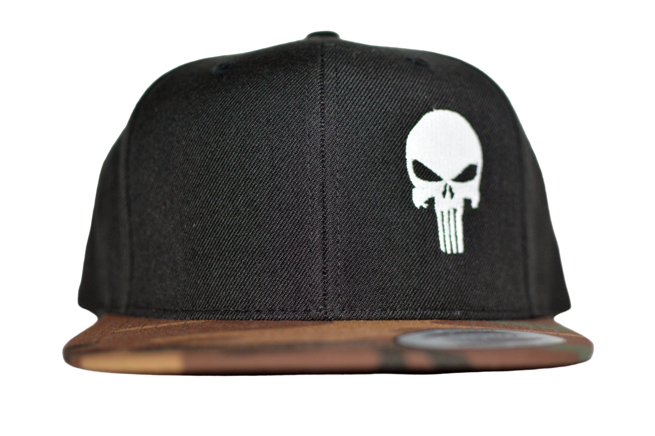 Punisher Skull Embroidered Snapback