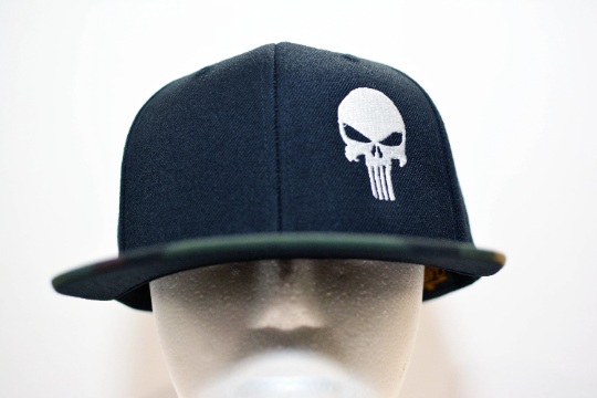Punisher Skull Embroidered Snapback