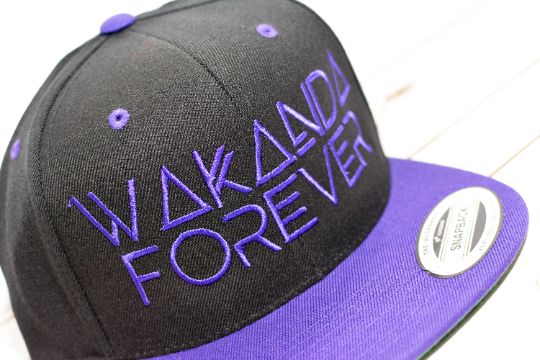 Wakanda Forever Embroidered Snapback